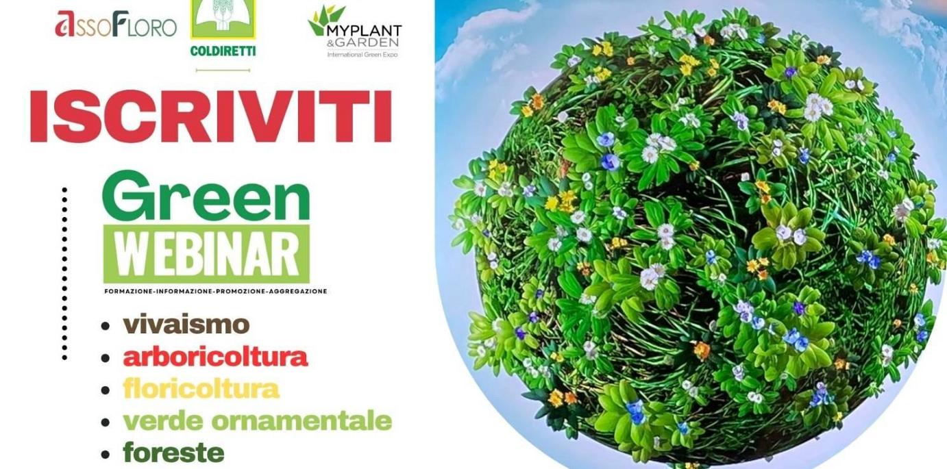 I PROSSIMI APPUNTAMENTI CON I GrenWebinar di Assofloro e Coldiretti