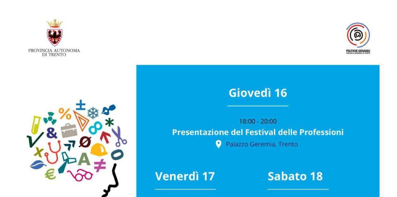 FESTIVAL DELLE PREOFESSIONI programma completo