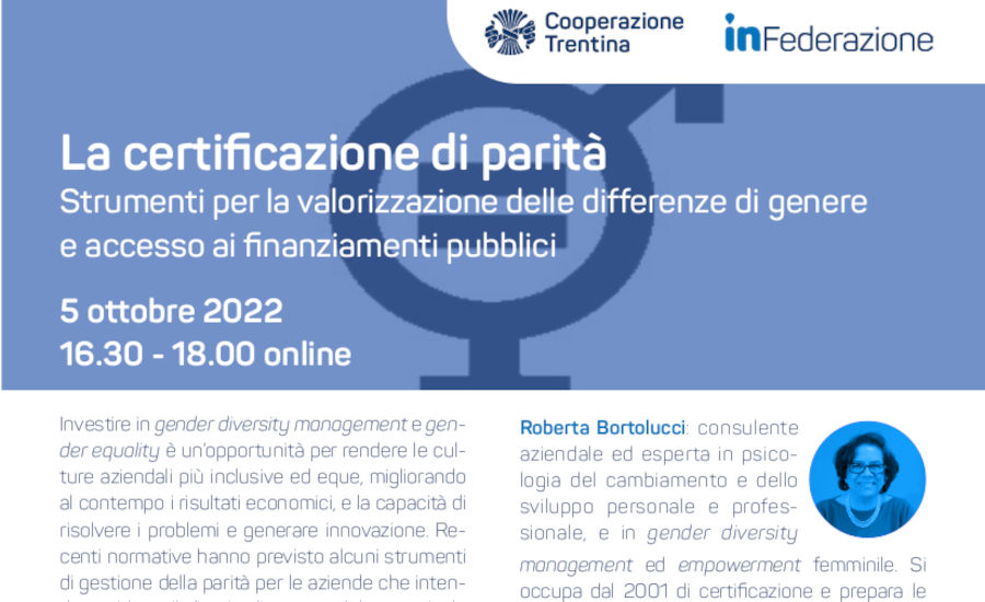 Formazione: La certificazione di parità