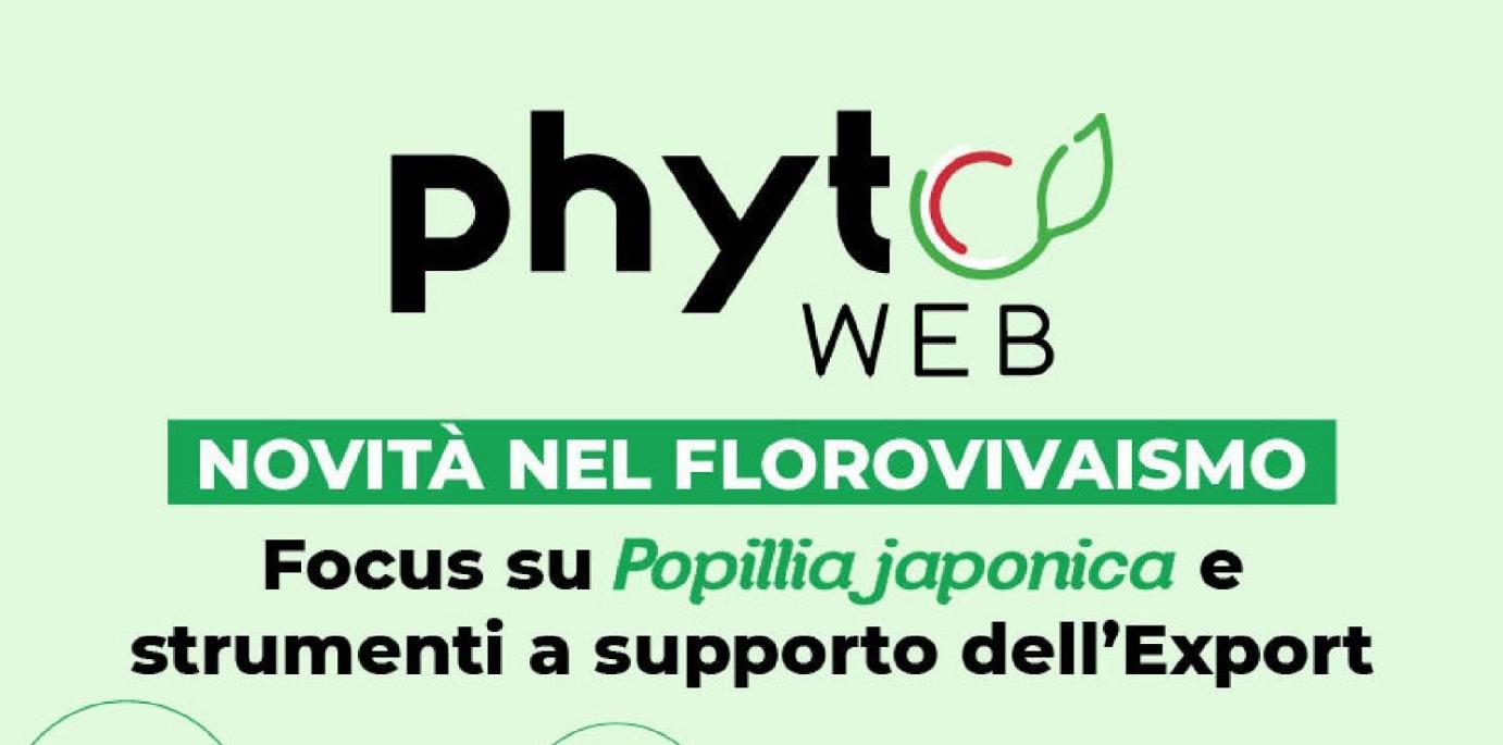INVITO Webinar 13 luglio: ''NOVITÀ NEL FLOROVIVAISMO -Focus su Popillia Japonica e strumenti a supporto dell'Export'' 