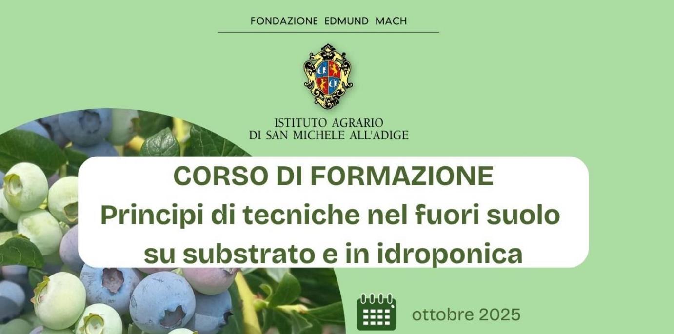 	I PROSSIMI CORSI IN PARTENZA ALLA FONDAZIONE E. MACH  	