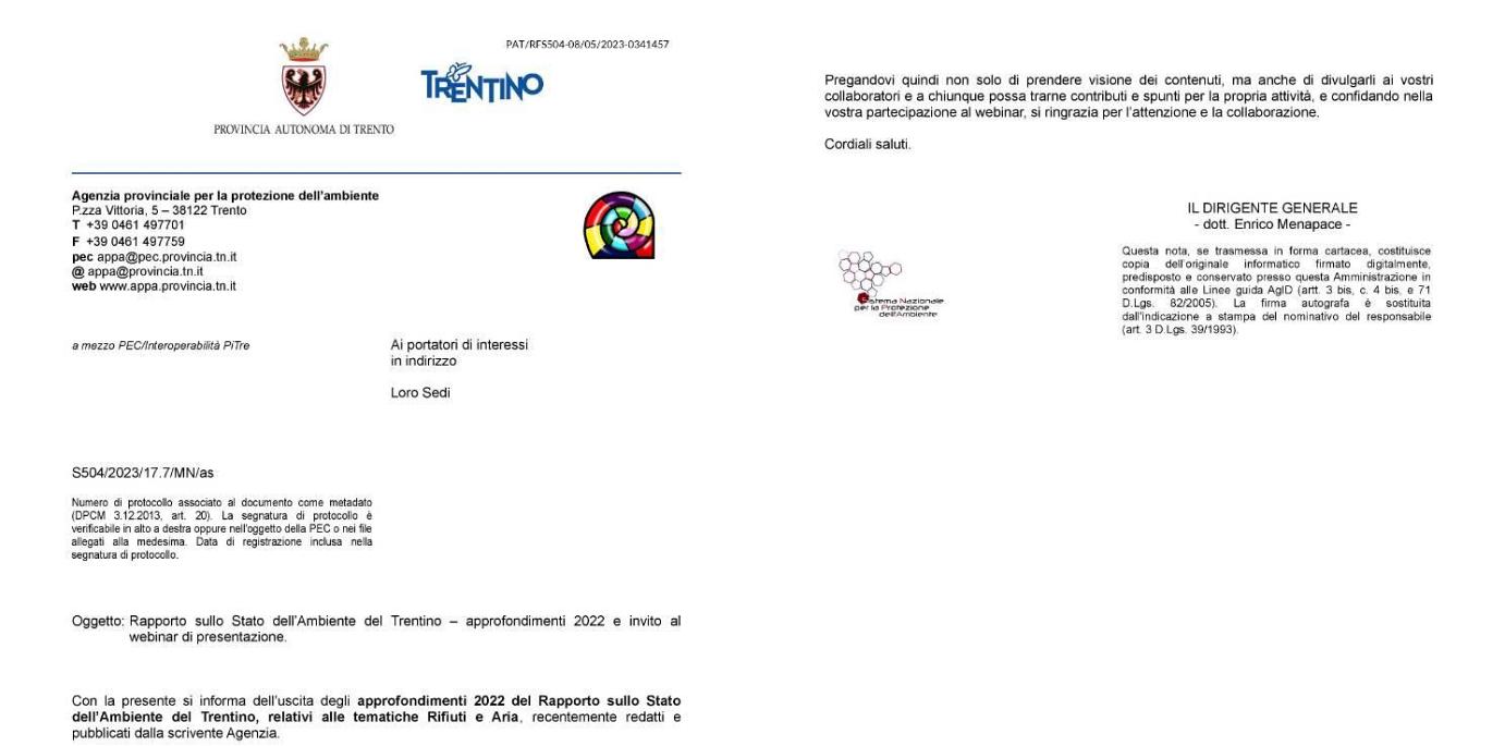 Rapporto sullo Stato dell'Ambiente del Trentino - approfondimenti 2022 e invito al webinar di presentazione