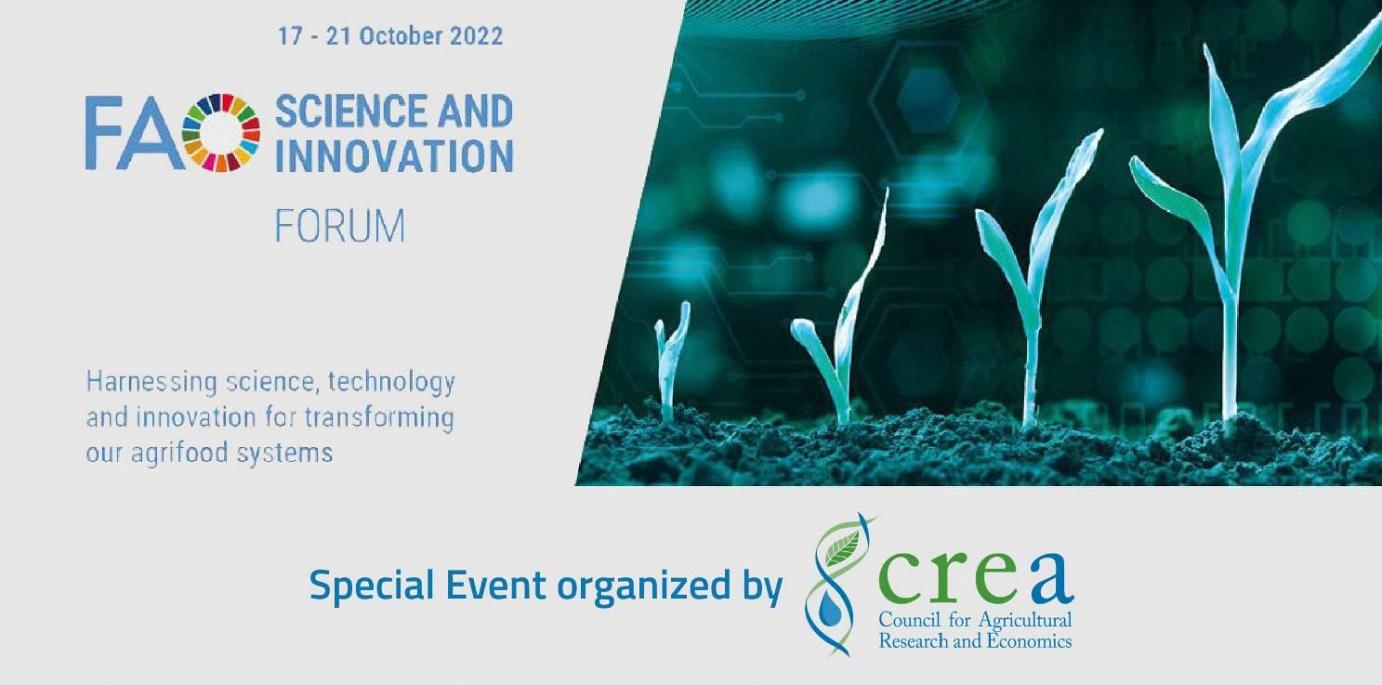 AGRIFOOD SYSTEMS BASED ON CIRCULAR ECONOMY 17 - 21 OTTOBRE 2022