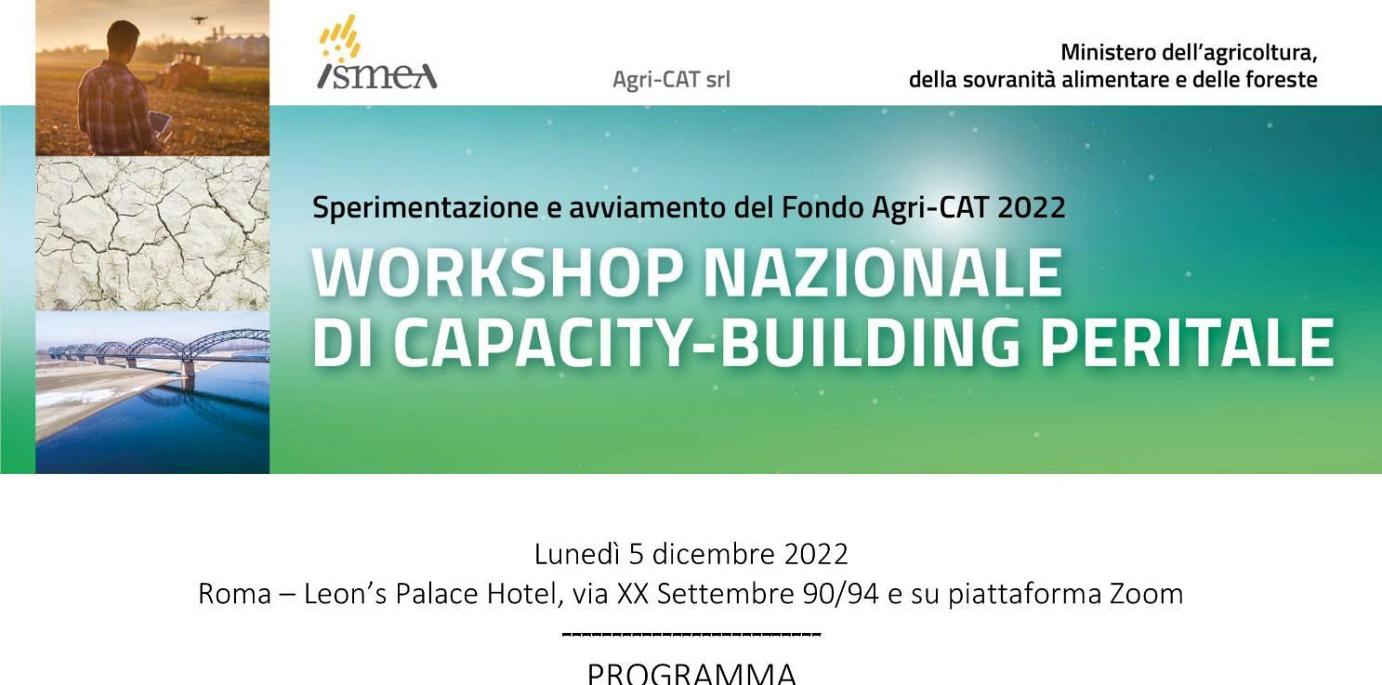 AGRI - CAT -  Workshop nazionale di capacity-building peritale (Roma, 5 dicembre 2022)