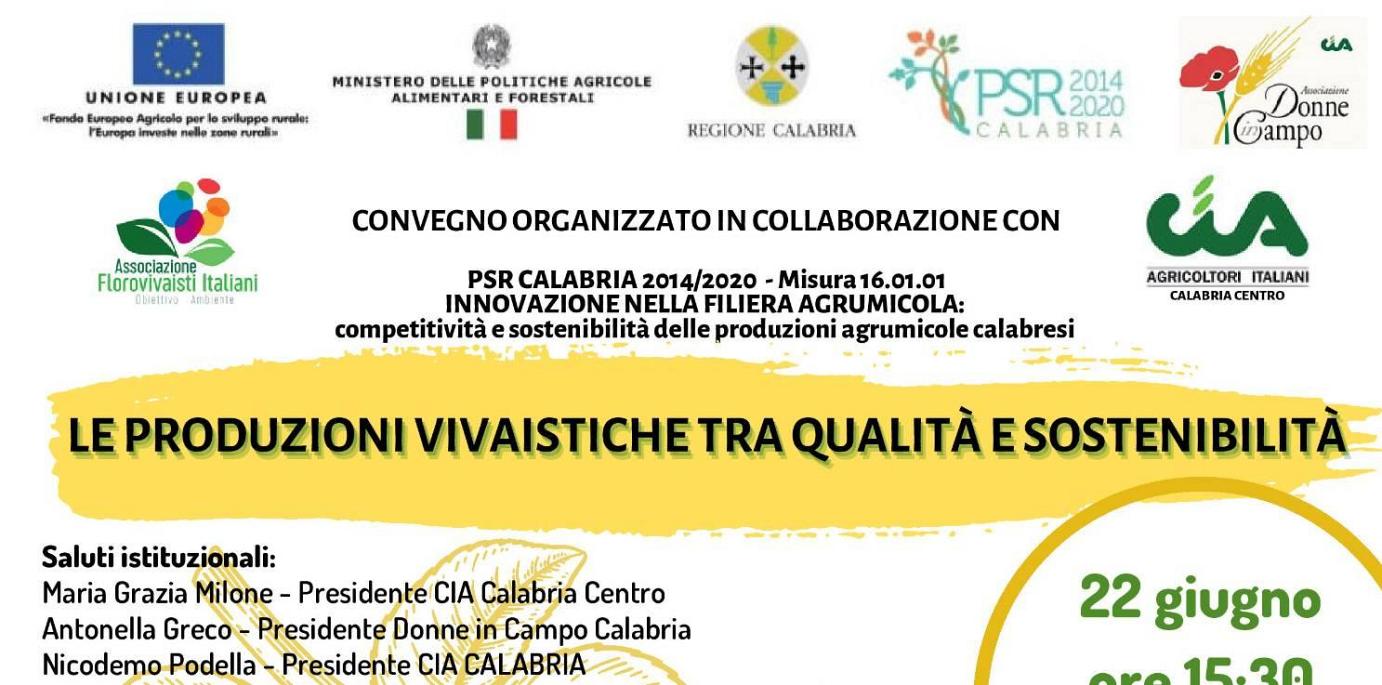 22 giugno 2023 - Le produzioni vivaistiche tra qualità e sostenibilità